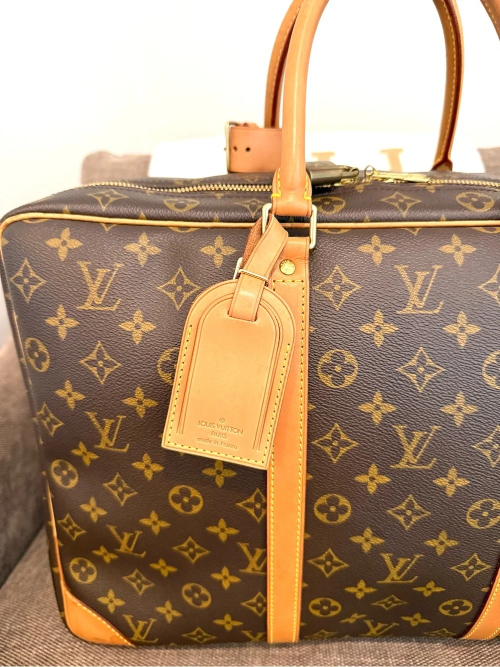 Authentic Louis Vuitton Sirius 45 travel bag M41408 brown monogram LV unisex
